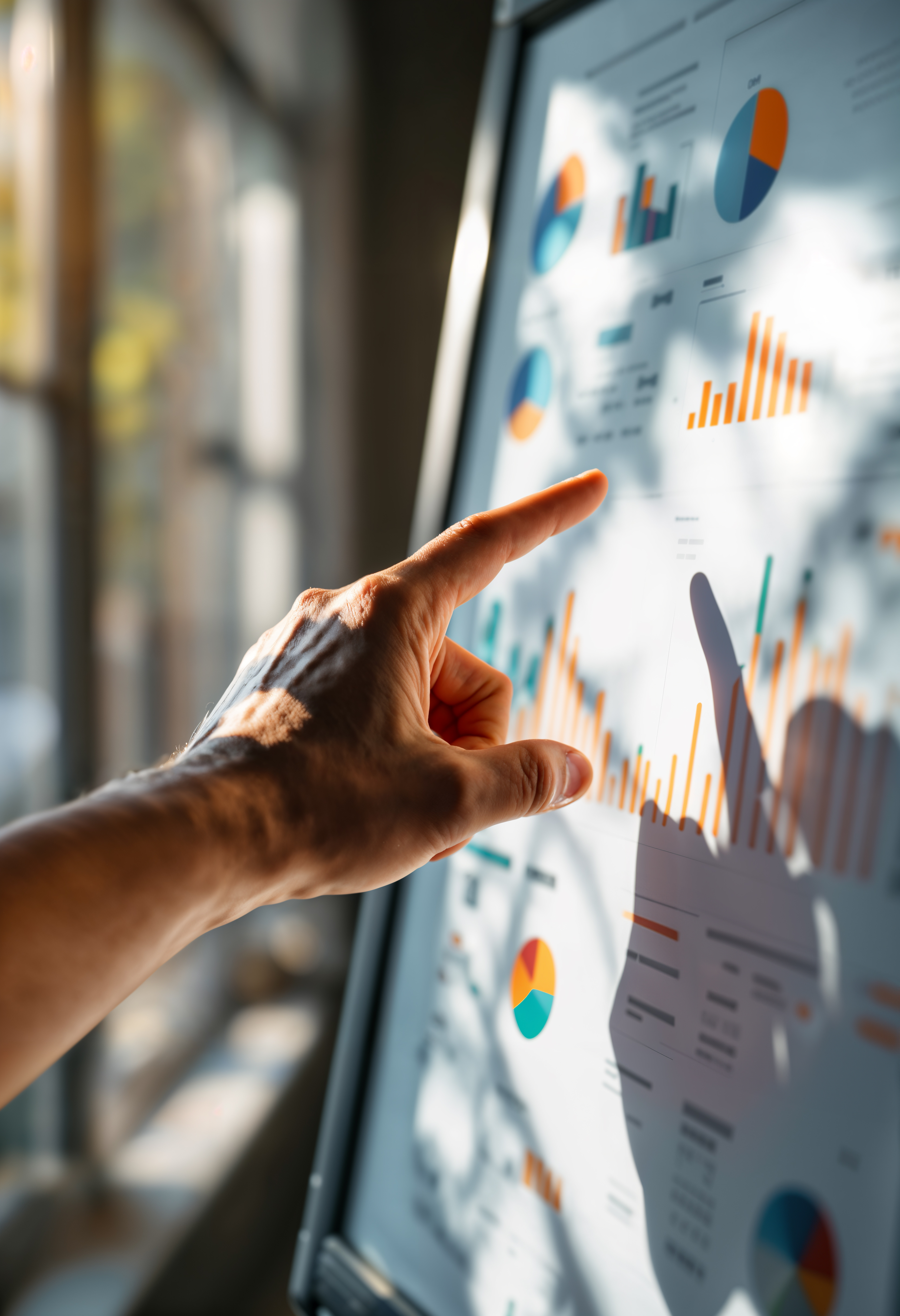 Dashboard de campanhas com gráfico crescente
